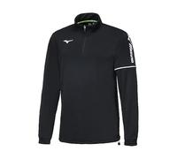Mizuno Sendai Train Top Jr - Top a Maniche Lunghe, Unisex, per Bambino, Unisex - Bimbi 0-24, 32EC9940, Nero, 6 Años