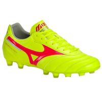 Scarpe da calcio Mizuno Morelia II Pro MD giallo sicurezza/fuoco corallo 2/galaxy argento uomo (44,5 EU)