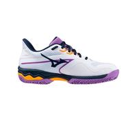 Mizuno Shoe Wave Exceed Light Padel W, Shoes Unisex-Adulto, White Dress Blues Hyacinth, 38.5 EU