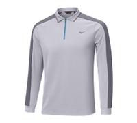 Mizuno Showdown Long Sleeve Polo Quicksilver Uomo TagliaM