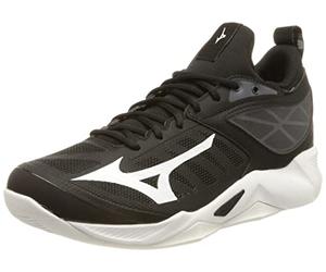 Mizuno Sneaker da Uomo Wave Dimension, Nero Bianco Ebano, 46.5 EU