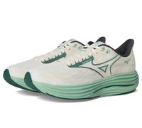 Mizuno Sneaker da Uomo Wave Rider 29, Bianco/Verde Bistro, 42 EU