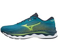 Mizuno Sneaker da Uomo Wave Sky 5, Harbor Blue Lime Green Legion Blue, 44.5 EU