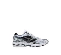 Mizuno - Scarpe lifestyle - S.L.Wave Rider 10 White/Silver/Black per Uomo in Pelle - Taglia 8,5 UK - Bianco