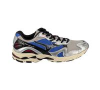 Mizuno Wave Rider 10, Scarpe da Corsa Running, Mesh e Pelle Sintetica, Argento Blu Nero (Sistema Taglie Calzature EU, Adulto, Numero, Media, 41)