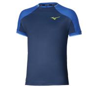 Mizuno Stargazer Shadow Graphic Short Sleeve Tee Estate Blu Uomo TagliaL