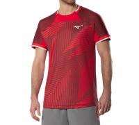 Mizuno Stargazer Shadow Graphic Short Sleeve Tee Sun Dried Tomato Uomo TagliaL