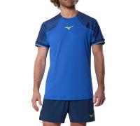 Mizuno Stargazer Shadow Short Sleeve Polo Dazzling Blu Uomo Taglia3XL