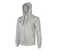 Mizuno Sweat FZ - Felpa con Cappuccio Heather Grey M da Uomo, Grigio, M