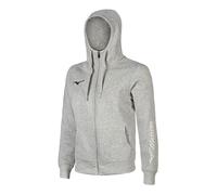 Mizuno Sweat FZ Hoodie Maglia di Tuta, Grigio, L Uomo