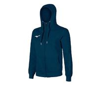 Mizuno Sweat FZ Hoodie Maglia di Tuta, Navy, M Uomo