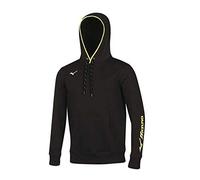 Mizuno Sweat Hoodie Felpa Uomo, Nero, XL