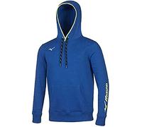 Mizuno Sweat Hoodie Felpa Uomo, Royal, L