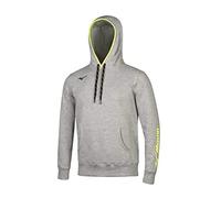 Mizuno Sweat Hoodie Felpa Uomo, Uomo, Felpa, 32EC700805, Heather Grey/Navy, 3XL