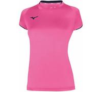 Mizuno T-Shirt Donna Core Short Sleeve Tee - 64 (Pink Fluo/Navy)