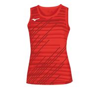Mizuno Team Chiba Canottiera Donna-rosso in rosso, Taglia: S