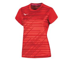 Mizuno Team Chiba Maglietta Donna - rosso, Taglia: XL