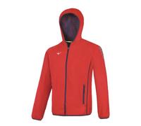 MIZUNO TEAM MICRO JACKET GIACCA DI TUTA CON CAPPUCCIO UOMO red palestra