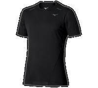 Mizuno Tech Light Dryaeroflow Short Sleeve Tee Nero Uomo TagliaL