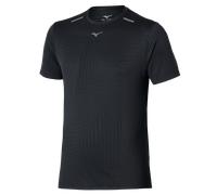 Mizuno Tech Light Short Sleeve Tee Nero Uomo TagliaS