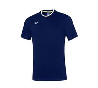 MIZUNO Tee T-Shirt, Blu/Bianco, M Uomo