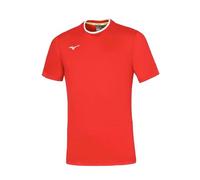 MIZUNO Tee T-Shirt, Rosso/Bianco, XL Uomo