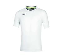 MIZUNO Tee White/Navy XL Uomo, Bianco/Blu, XL