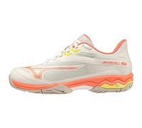 Mizuno Tennis Wave Exceed Light 2 Donna, Snwwht Fcoral Sspring, 40.5 EU