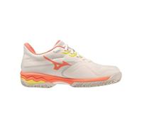 Mizuno Tennis Wave Exceed Light 2 Donna, Snwwht Fusncorl Sspring, 38.5 EU