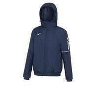 Mizuno Bomber Trad Giacca Invernale Sportiva Impermeabile Cappuccio Zip (Taglia XL) Blu Poliestere P2EE7600