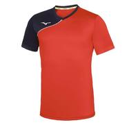 Mizuno Trad Shukyu Shirt Jr Maglietta Unisex Bambino, Unisex - Bimbi 0-24, Maglietta, P2EA793062, Rosso/Navy, 140