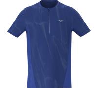 Mizuno Trail Graphic Short Sleeve Tee Dazzling Blu Uomo TagliaM