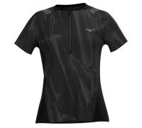 Mizuno Trail Graphic Short Sleeve Tee Nero Donna TagliaS