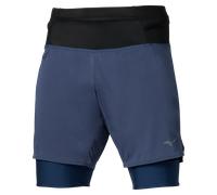 Mizuno Trail Multipocket Trail 2in1 Short Estate Blu Uomo TagliaL
