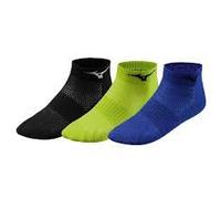 Mizuno Training Mid 3p Calzini da Corsa Unisex per Adulti, Nero/Evening Primrose/S (Multicolore), S
