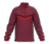 Mizuno V Stripe 1/4Zip Burgundy Uomo TagliaL