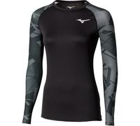 MIZUNO Virtual Body G5 Crew Neck W - Donna - Nero / Grigio / Verde - Taglia XS- modello 2026