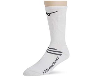 Mizuno Volleyball Socks, Calzini da pallavolo Runbird Crew Donna, Bianco, M