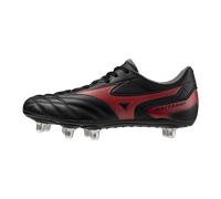 Mizuno WAITANGI II CL Scarpe da rugby Nero/MORELIA 40th Rosso Donna/Uomo Taglia42