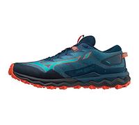 Mizuno Wave Daichi 7, Scarpe da Trail Running Uomo, Moroccan Blue Algiers Blue Grena, 44.5 EU