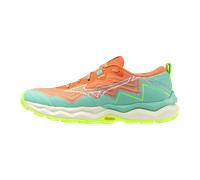 Mizuno WAVE DAICHI 9 Scarpe da corsa Fresh Salmon/Bianco/Sharp Verde Donna Taglia40,5