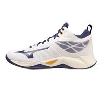 Mizuno Wave Dimension Mid, Scarpe da pallavolo Unisex-Adulto, White Blueribbon MP Gold, 46.5 EU
