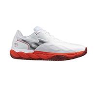 Mizuno Wave Enforce Court CC Fiery Red/White/Sin-Dried Toma 45 Bianco