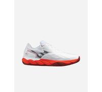 Scarpe da tennis da uomo Mizuno Wave Enforce Court CC - fiery red/white/sun-dried tomato - Bianco (42)