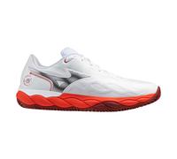 Mizuno Wave Enforce Court CC Fiery Red/White/Sin-Dried Toma 46 Bianco