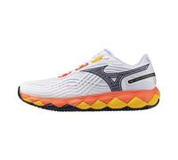 Scarpe da tennis da uomo Mizuno Wave Enforce Tour 2 CC - white/fiery coal 2/citrus - Bianco (47)