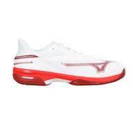 Scarpe da tennis da uomo Mizuno Wave Exceed Court CC - fiery red/white/sun/dried tomato - Bianco (42,5)