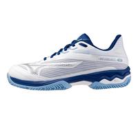 Mizuno Wave Exceed Light 2 CC Scarpe da tennis Donna Sandplatz 61GC2321 24 Bianco, White Bellwertherblue Airblue, 41 EU