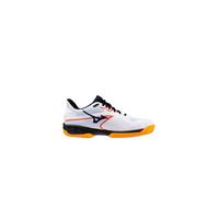 Mizuno Wave Exceed Light 2 Padel, Scarpa Padel Uomo (White/Dress Blues/Carrot Curl, Sistema Taglie Calzature EU, Adulto, Numero, Media, 45)