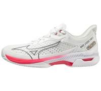 Mizuno Wave Exceed Tour 5 CC, Scarpe da Tennis Donna, Undyed White/QuietShade/OperaRed, 39 EU, Undyed White Quietshade Operared, 39 EU